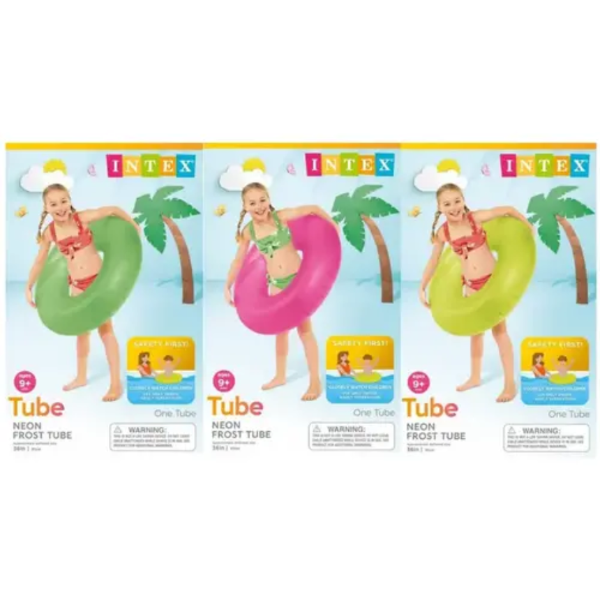 Intex Intex Neon Frost Tubed Multi OS Inflatable Tubes