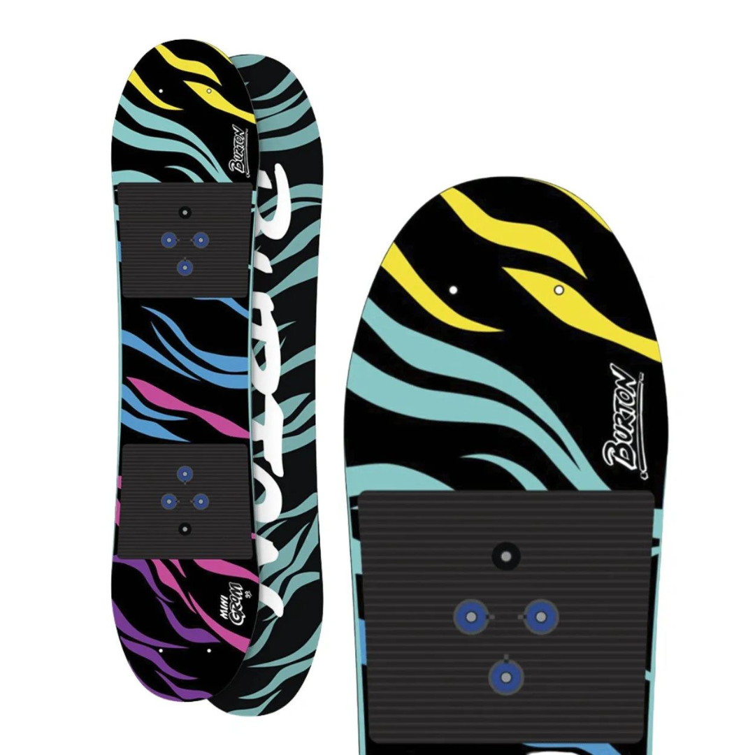 Burton Kids' Mini Grom Rocker Snowboard - Multi Multi 80 (178WW) Youth Boys Snowboards 100 to 140 cm