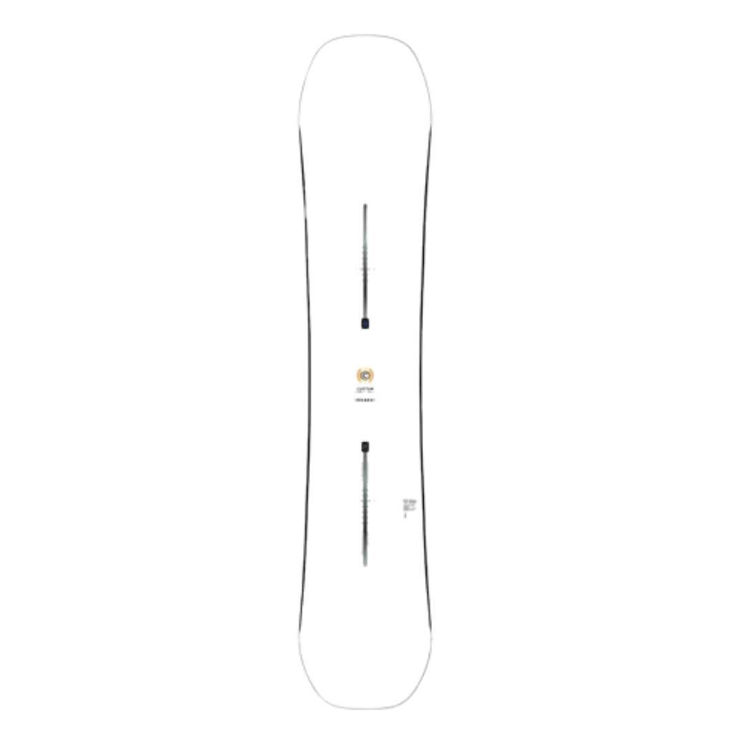 Burton Men's Custom Flying V Snowboard - White White 156 (252WW) Mens Snowboards