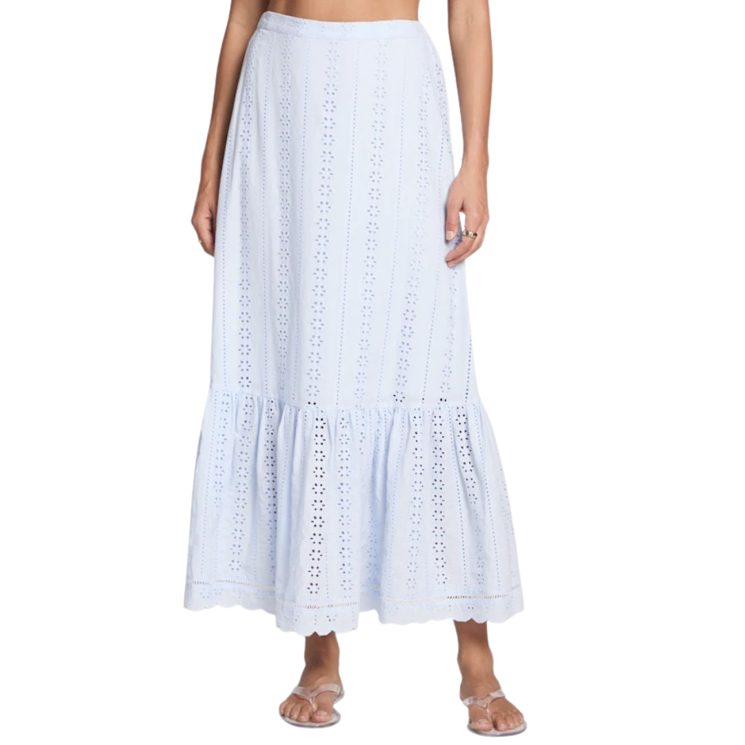 Saltwater Luxe Saltwater Luxe Women's Tatumn Maxi Skirt - Sky Blue Sky Blue S Womens Fabric Skirts