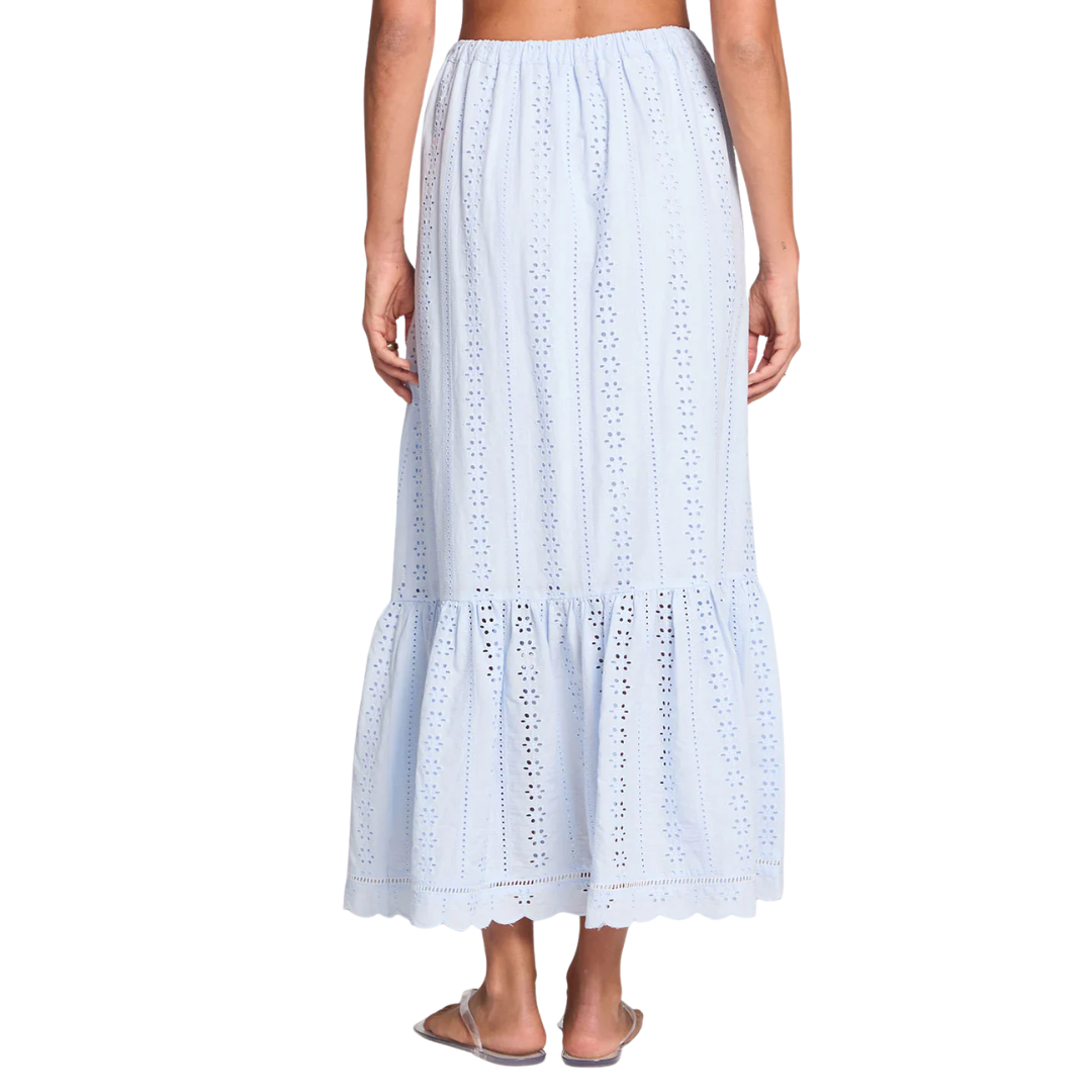 Saltwater Luxe Saltwater Luxe Women's Tatumn Maxi Skirt - Sky Blue Sky Blue S Womens Fabric Skirts