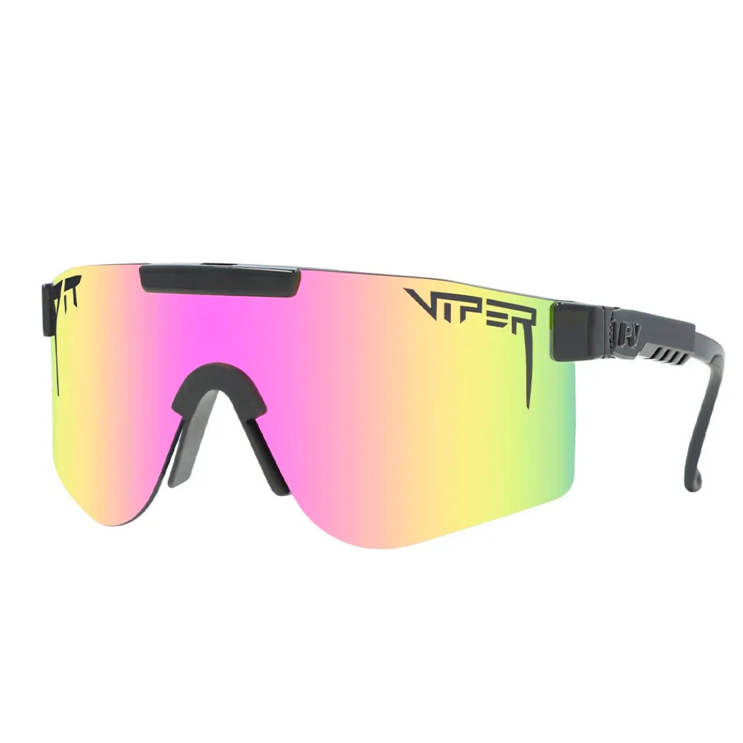 Pit Viper Pit Viper The Double Wides - The Exec + Polarized Pink Lens Mens Sunglasses Polarized