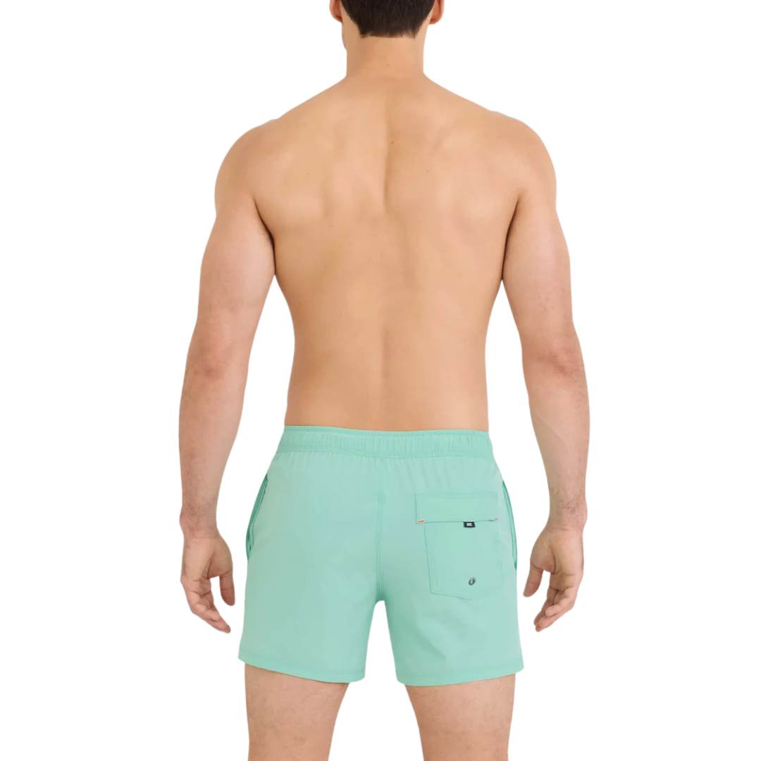 Saxx Saxx Men's Oh Buoy 2N1 Volley 5" - Mint Jelly Mint Jelly M Mens Boxer Brief Underwear