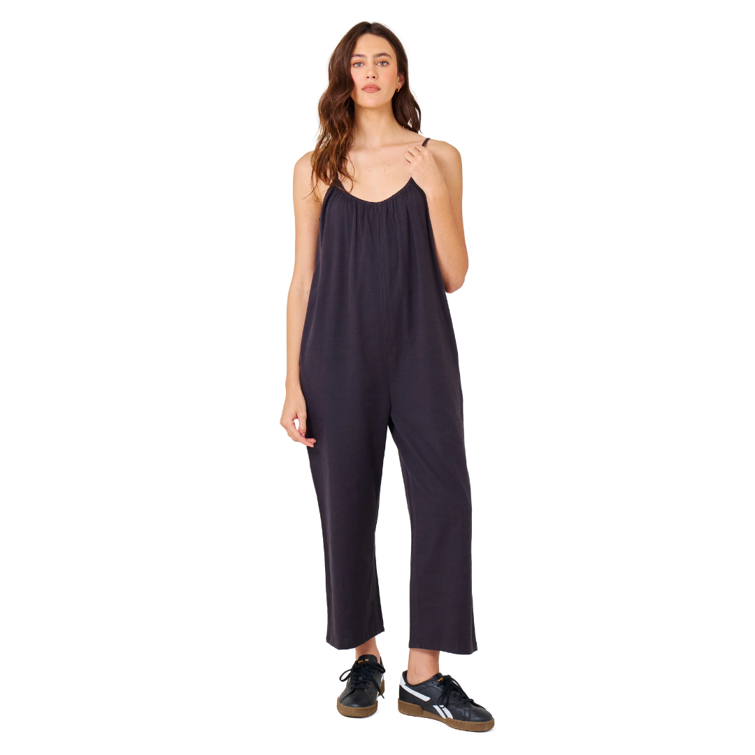 Hurley Hurley Women's New Heights Jumpsuit Off Black S Womens Rompers