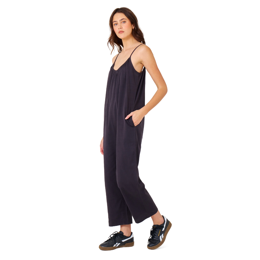 Hurley Hurley Women's New Heights Jumpsuit Off Black S Womens Rompers