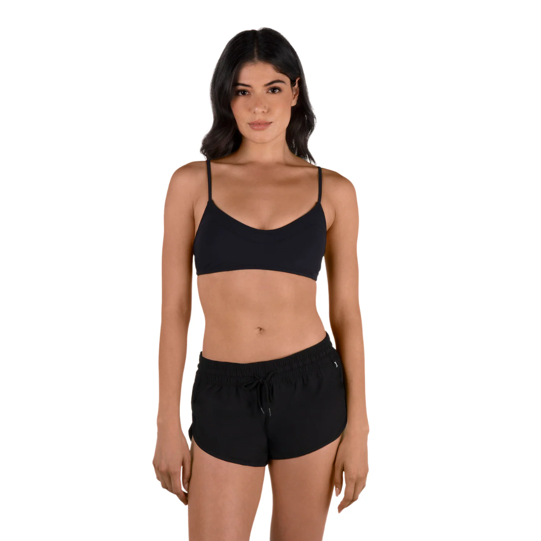 Hurley Hurley Phantom Solid 2.5 Inch Boardshort - Black Black XS Womens Board shorts