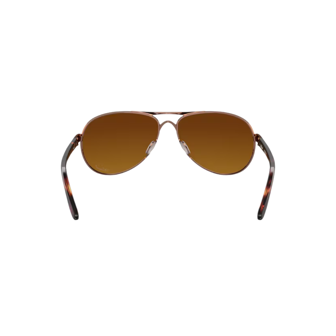 Oakley Oakley Feedback - Rose Gold Brown Gradient Polarized Women's Sunglasses Womens Sunglasses Polarized