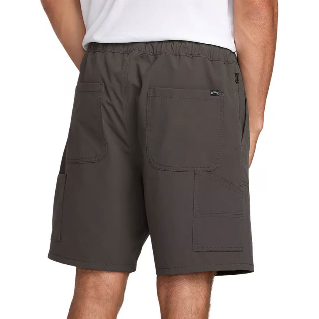 Billabong Billabong Men's Surftrek Utility Elastic Hybrid Shorts Rose Ave S Mens Hybrid Land and Sea Shorts