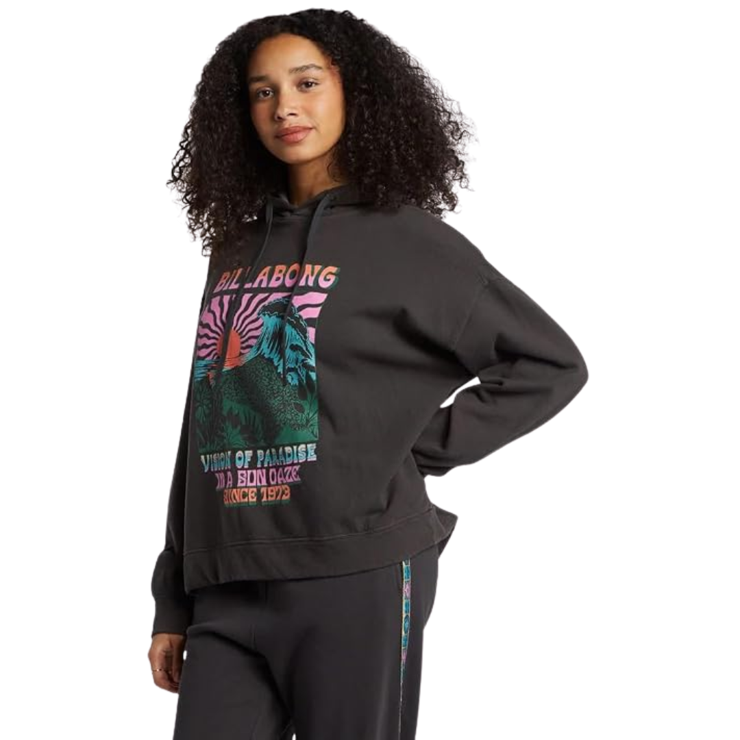 Billabong Billabong Women's Keep It Up Pullover Black Sands XS Womens Pull Over Hoodies