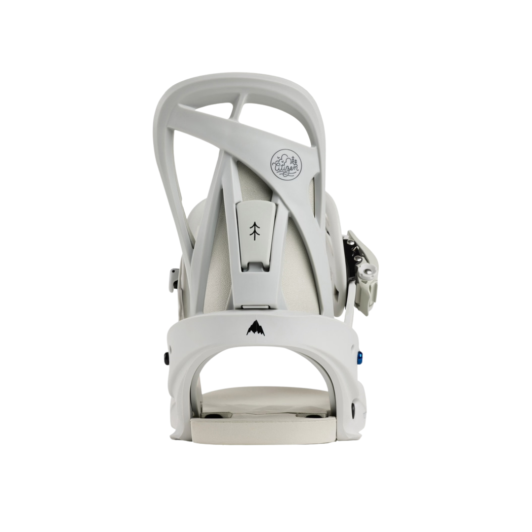 Burton Women's Citizen Re:Flex Snowboard Bindings - GRAY CLOUD Gray Cloud L Womens Snowboard Bindings