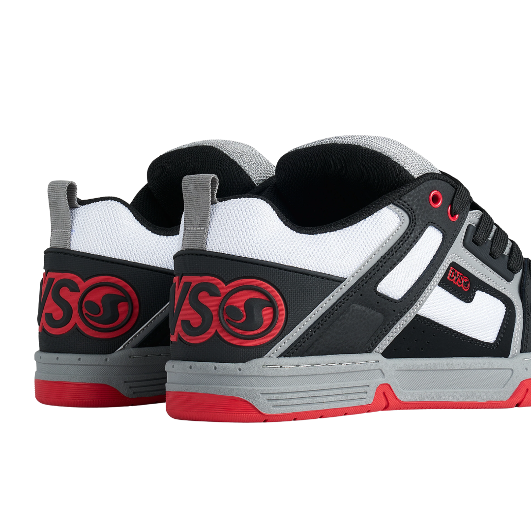 DVS DVS Men's Comanche Skate Shoes - Black White Charcoal Nubuck Black White Charcoal Nubuck 9 Mens Skate Shoes 6 to 18