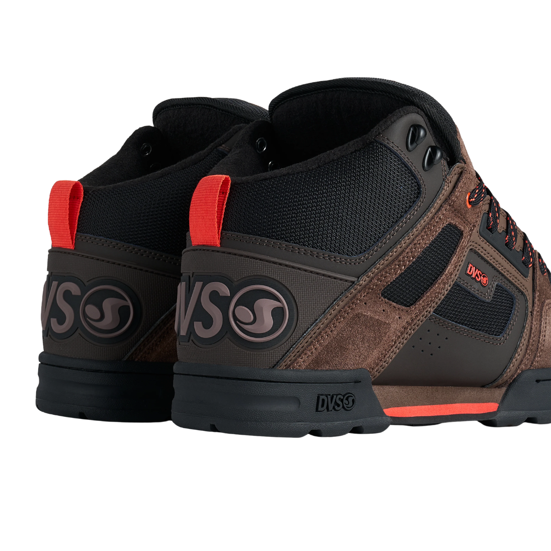 DVS DVS Men's Comanche Boot - Coffee Black Orange Suede Coffee Black Orange Suede 10 Mens Winter Boots 6 to 18