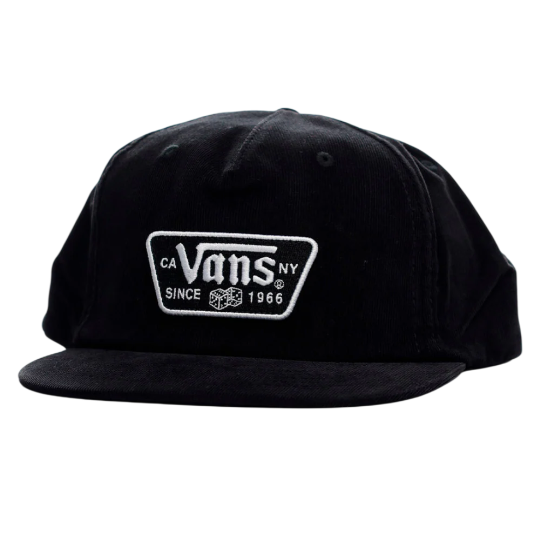 Vans Vans Men's KNU Patch Unstructured - Black Black One Size Mens Hats Flat Brim