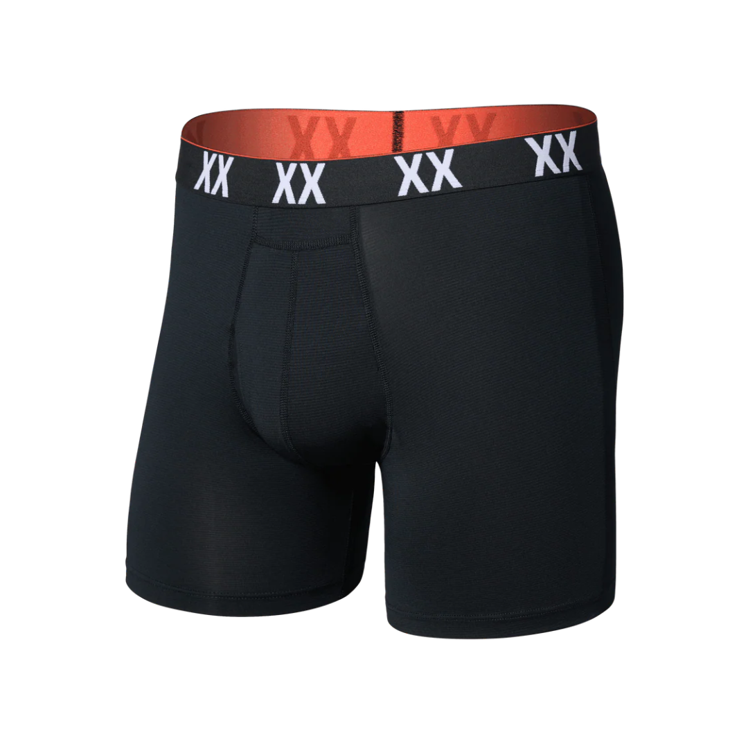 Saxx Saxx Men's Multi-Sport Mesh Boxer Brief Fly - Black/XX WB Black/XX WB M Mens Boxer Brief Underwear