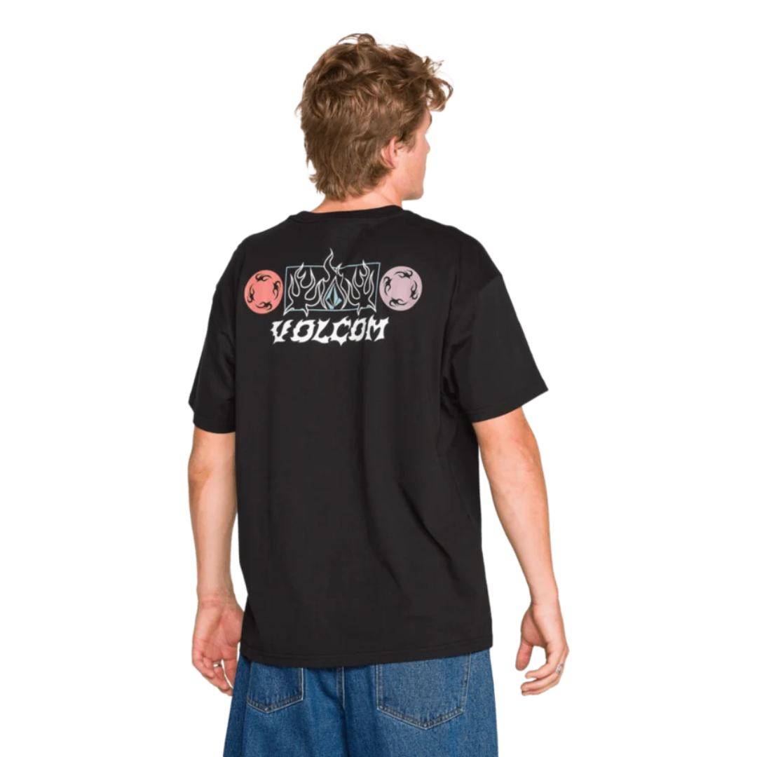 Volcom Volcom Men's Blaster SS Tee - Black Black S Mens T-Shirts