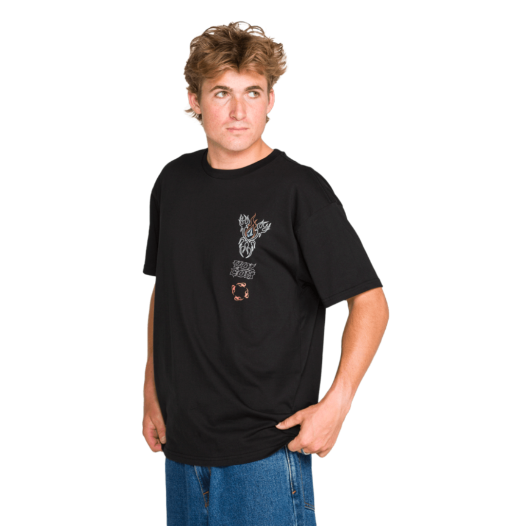 Volcom Volcom Men's Blaster SS Tee - Black Black S Mens T-Shirts