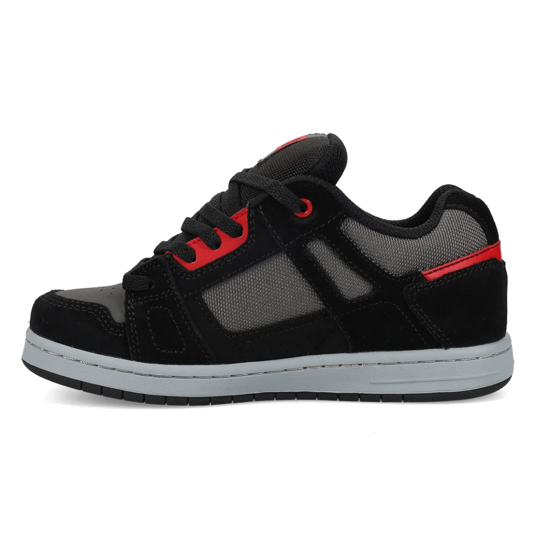 DC DC Youth Stag Shoes - Black/Grey/Red Black/Grey/Red 11 Youth Boys Skate Shoes 5T to 13T and 1 to 7 US Size