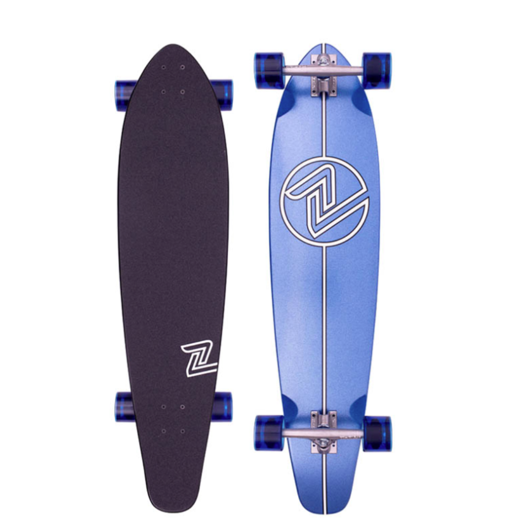 ZFlex ZFlex Cruiser Roundtail Metal Flake 38" Bamboo 38" Longboard Complete - Top Mount