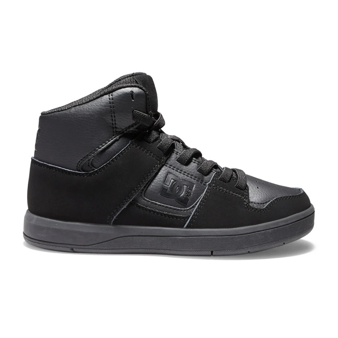 DC DC Youth Cure Shoes - Black/Black/Black Black/Black/Black 4 Youth Boys Skate Shoes 5T to 13T and 1 to 7 US Size