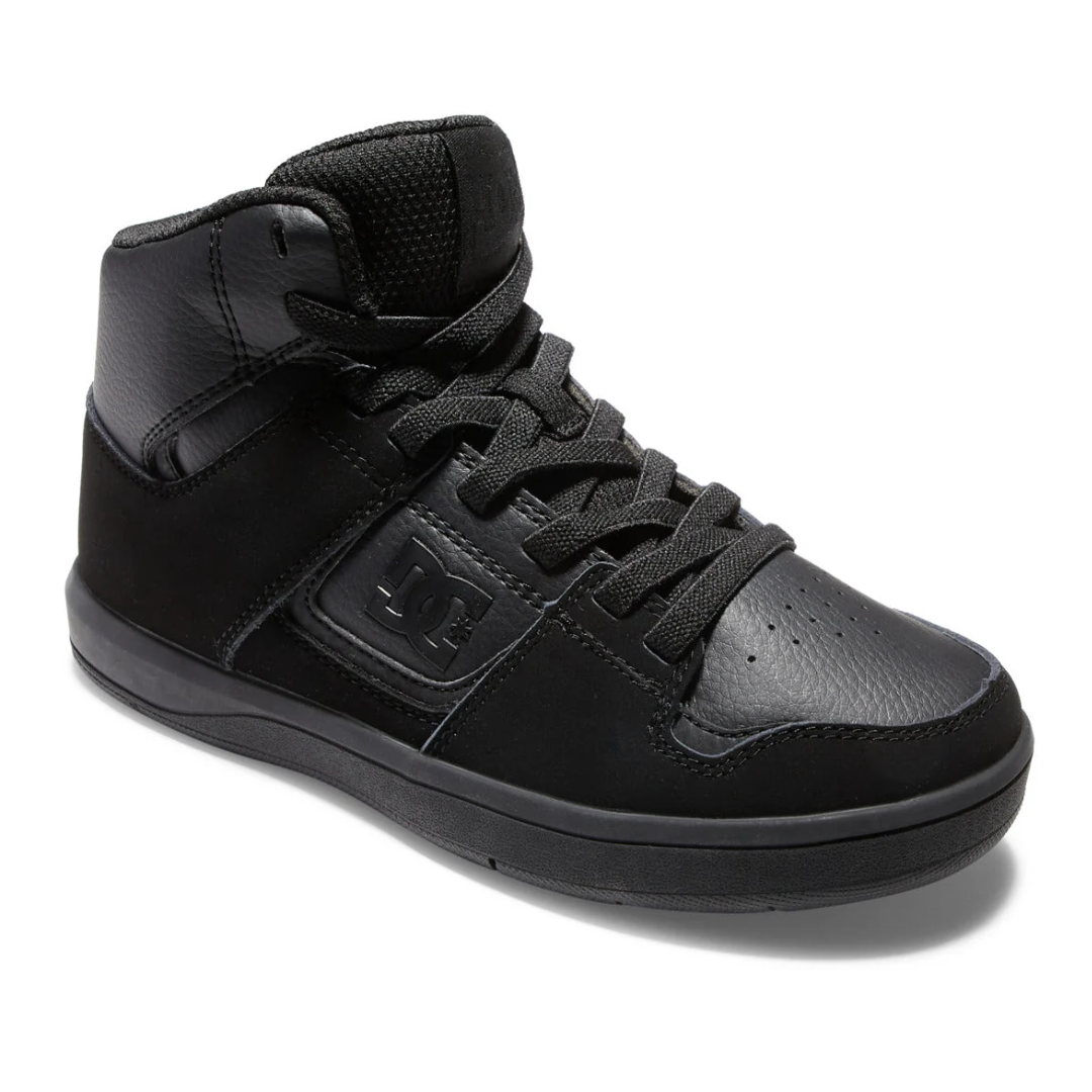 DC DC Youth Cure Shoes - Black/Black/Black Black/Black/Black 4 Youth Boys Skate Shoes 5T to 13T and 1 to 7 US Size