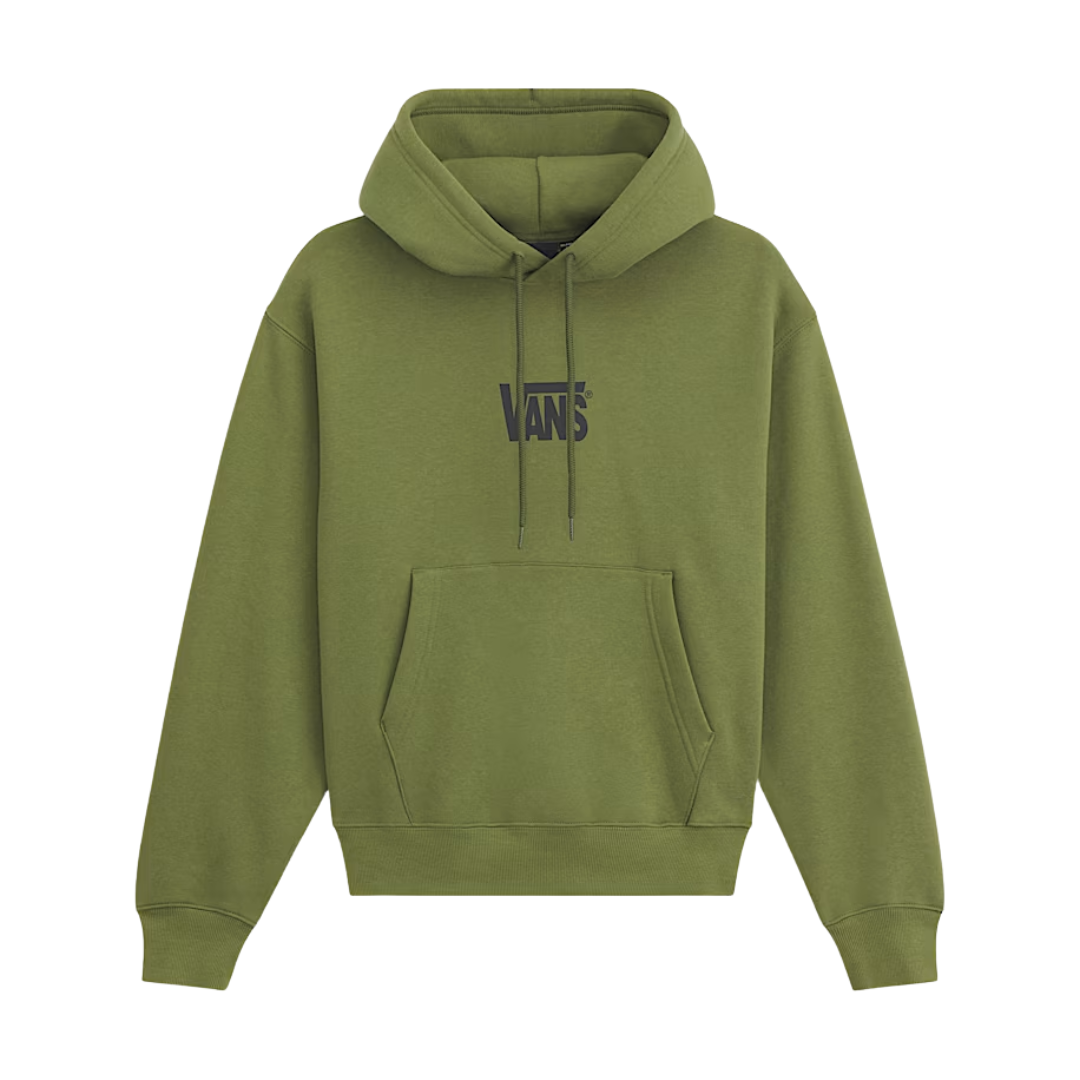 Vans Vans Men's Stretch Logo Pullover - Green Balsam Green Balsam M Mens Pullover Hoodies