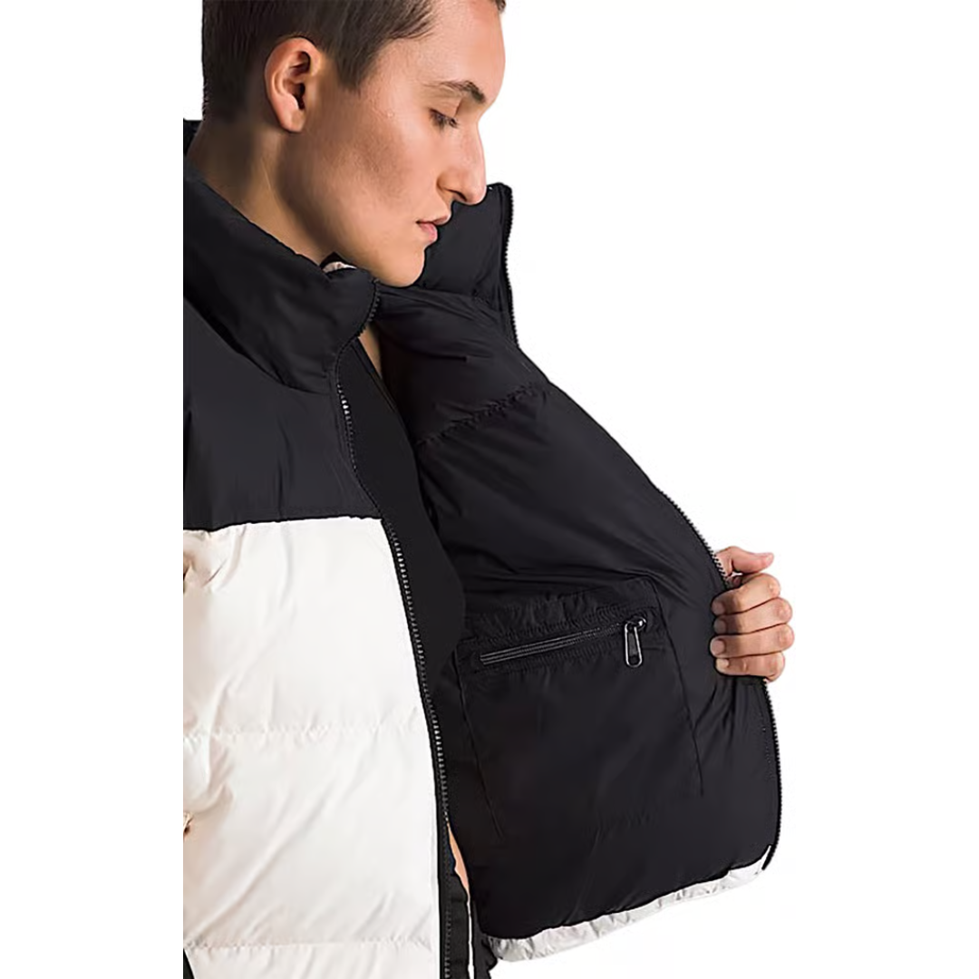 The North Face The North Face Women's 1996 Retro Nuptse Jacket - White Dune/TNF Black-Recycled Down White Dune/TNF Black-Recycled Down S Womens Insulated Jackets