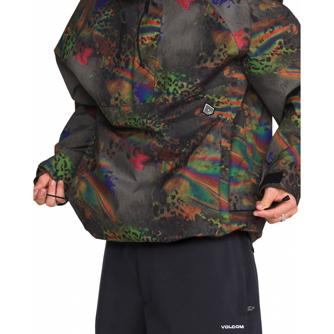 Volcom Volcom Men's Hossegor 20K Pullover - Cheetah Cheetah XXS Mens Insulated Snowboard Jacket