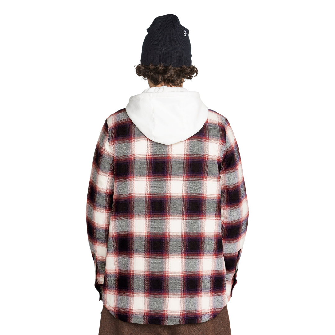 Volcom Volcom Men's Enson Ins Riding Flannel - Blue Blue M Mens Street Jackets