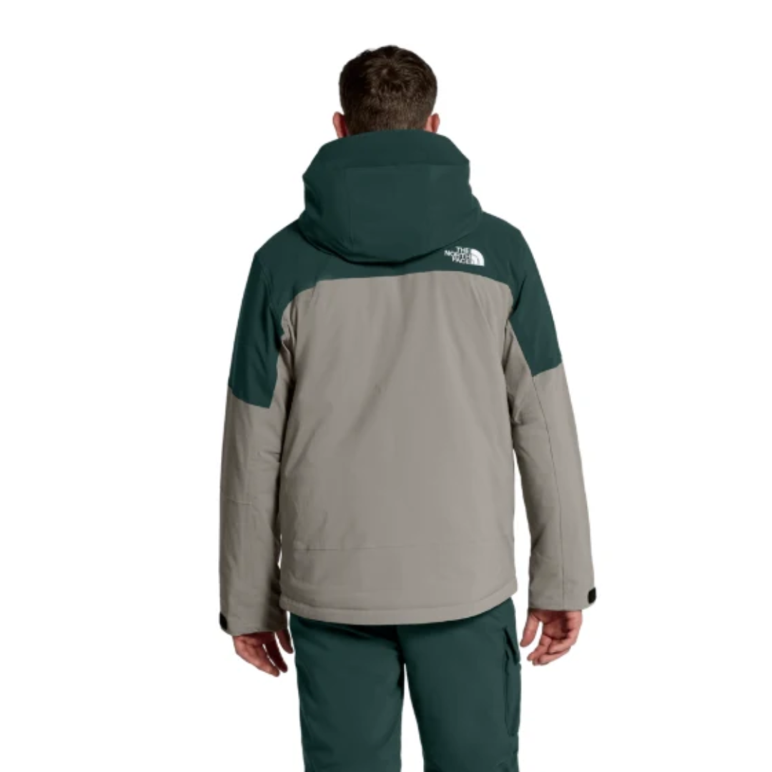 The North Face The North Face Men's Freedom Insulated Jacket - Stone Slab/Pacific Teal Stone Slab/Pacific Teal L Mens Insulated Snowboard Jacket