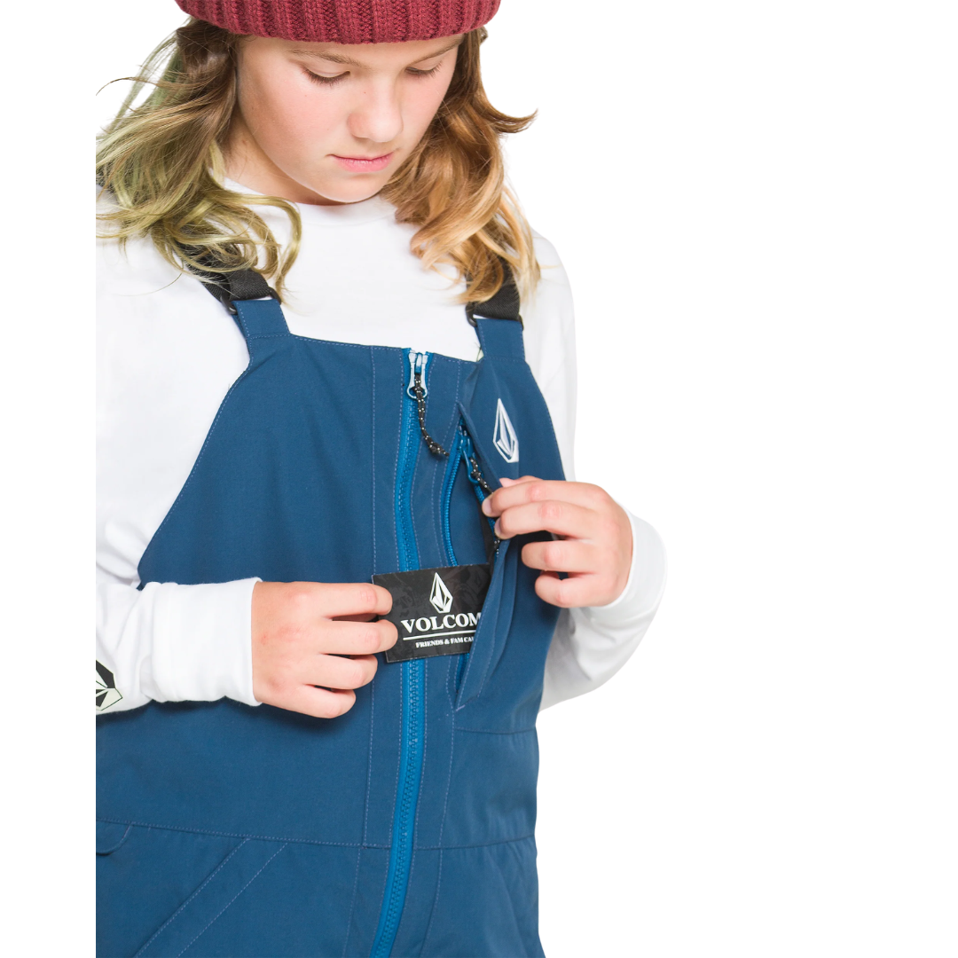 Volcom Volcom Boy's Barkley Ins Bib Overall - Blue Blue S Youth Boys Snow pants