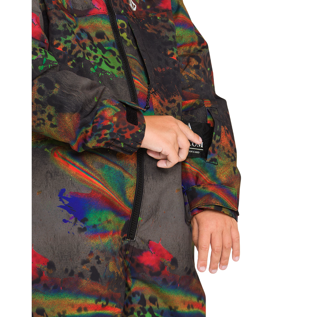 Volcom Volcom Youth Little Flurry One Piece - Cheetah Cheetah 5 Youth Boys Snowboard Jackets
