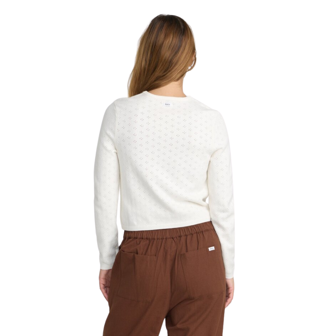 RVCA RVCA Women's Welcome Cardigan - Cloud Cloud S Womens Cardigan