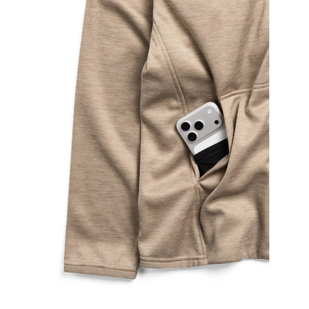 Burton Burton Men's Crown Weatherproof Full-Zip Fleece - Summit Taupe Heather Summit Taupe Heather M Mens Pullover Hoodies