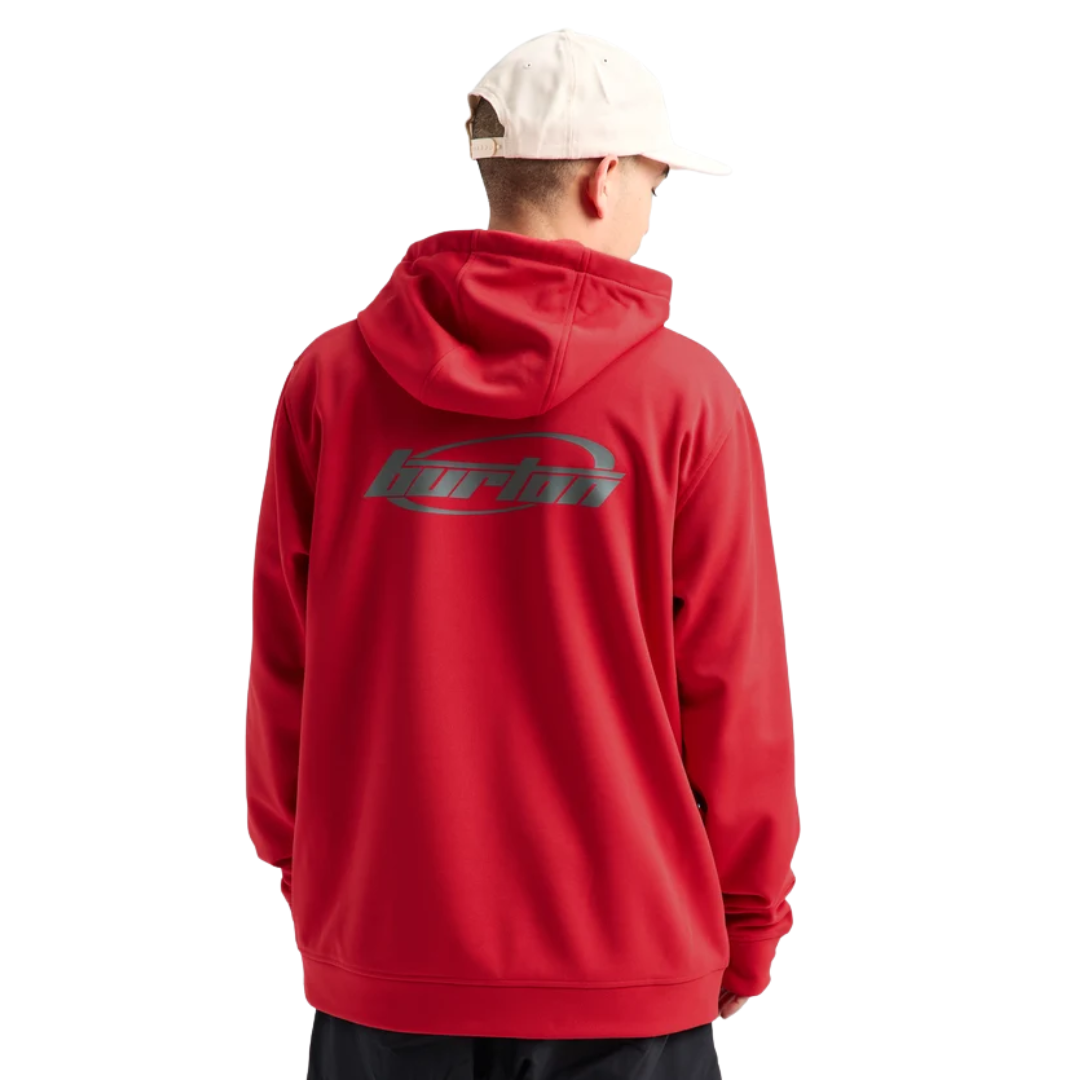 Burton Burton Men's Oak Pullover Hoodie - Geranium Red Geranium Red M Mens Pullover Hoodies