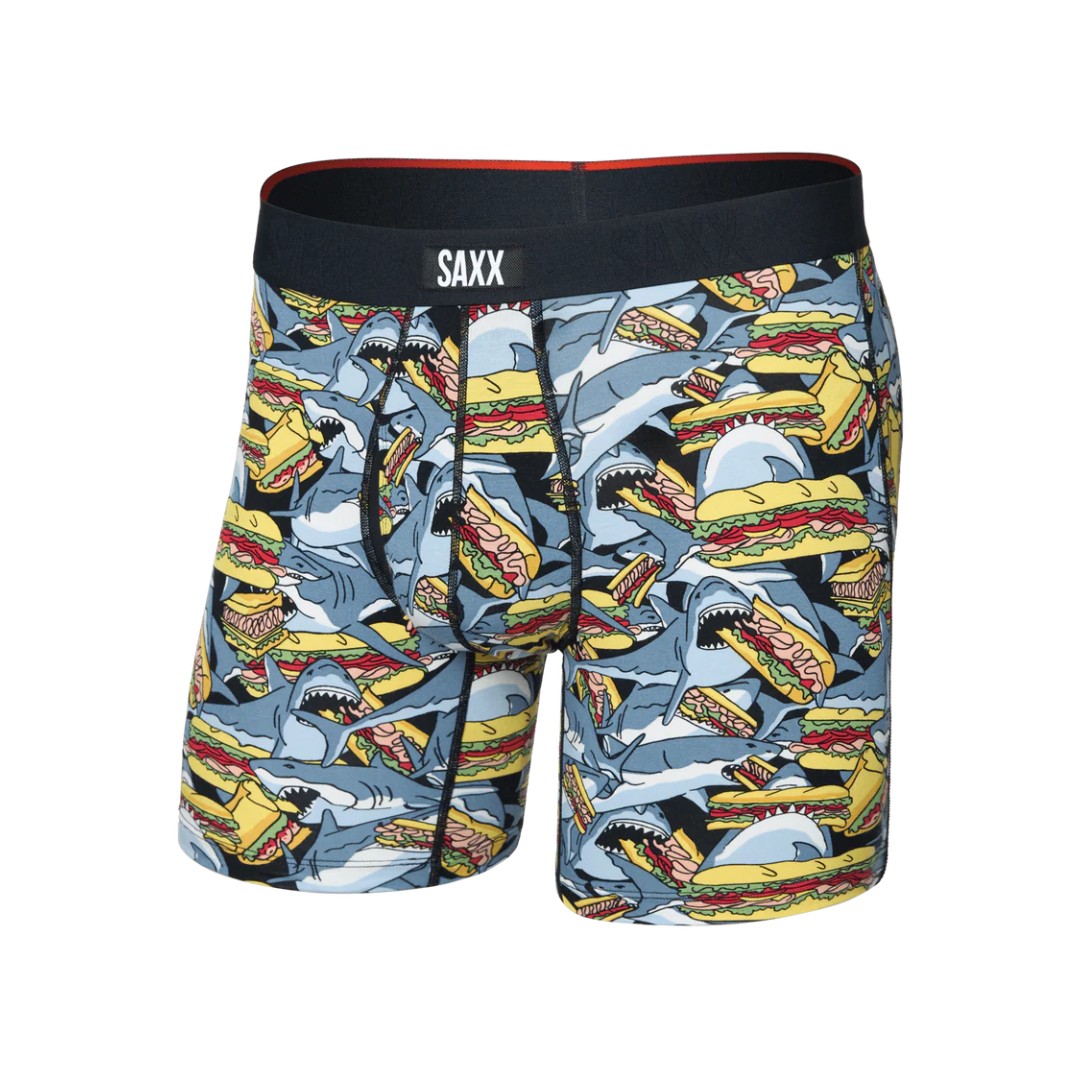 Boxer Saxx Vibe XTRA Fly pour homme - SHARK SUB-GREY