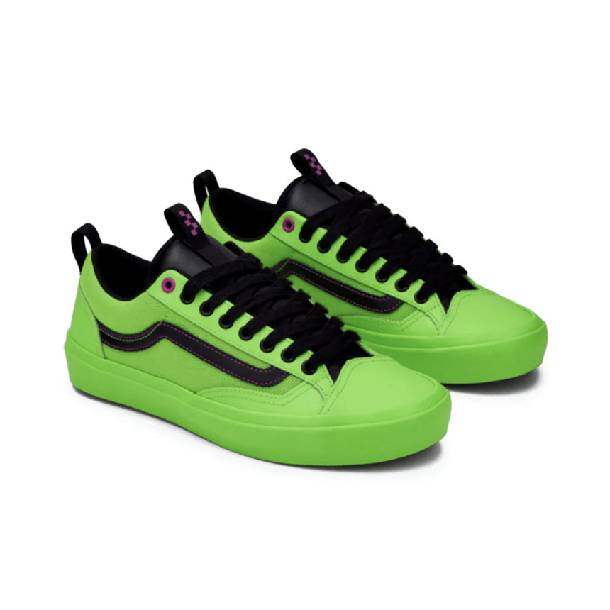 Vans Van's Men's Skate Old Skool 36+ - Acid Airbrush Black/Green Gecko Acid Airbrush Black/Green Gecko 8 Mens Skate Shoes 6 to 18