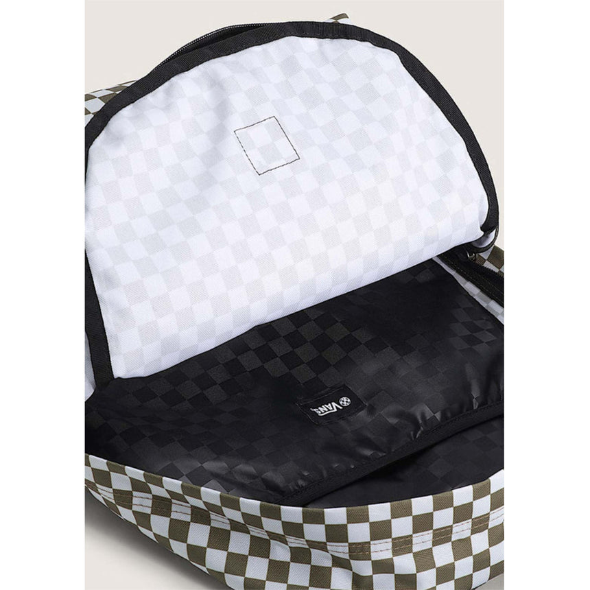 Vans Vans Old Skool Check Backpack Black/Charcoal One Size Bags School Backpack