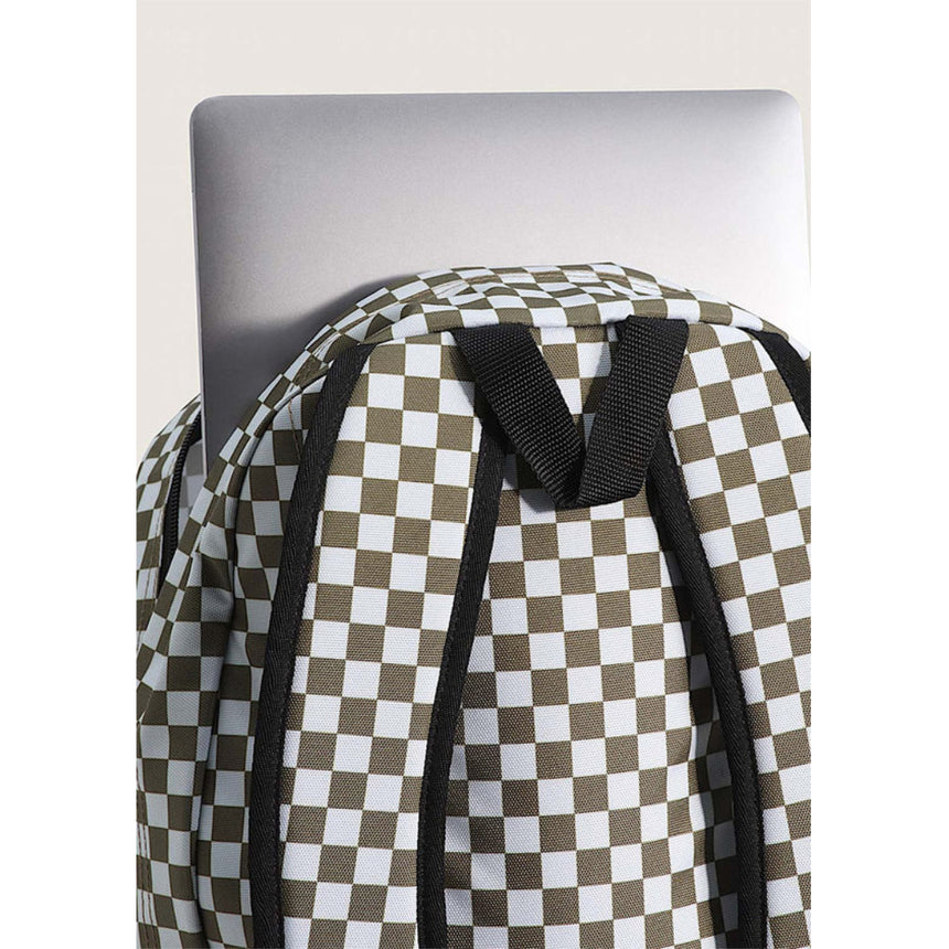 Vans Vans Old Skool Check Backpack Black/Charcoal One Size Bags School Backpack