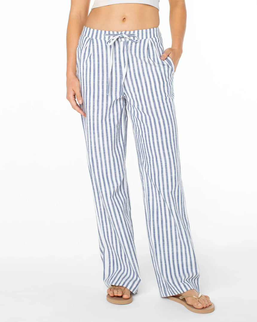 Roxy Roxy Women's Mavericks Trouser BLUE HORIZON JAIL BIRD STRIPE XS Womens Pants and Jeans