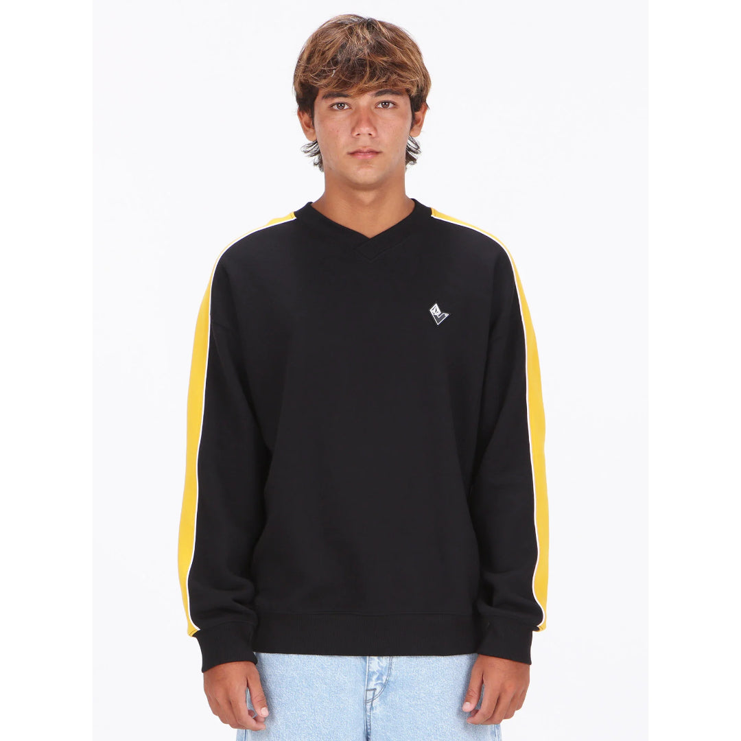 Volcom Volcom Men's Flying Hi Crew - Antique Black Antique Black M Mens Crew Sweatshirt