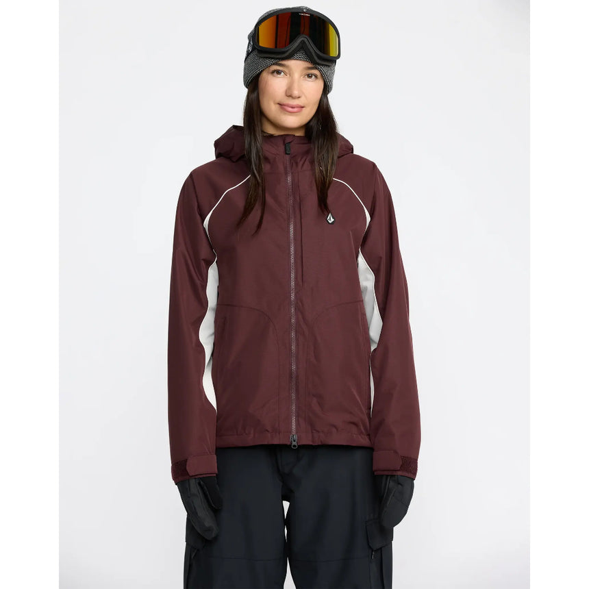 Volcom Women's Stone Smokeshow 20K Jacket - Oxblood