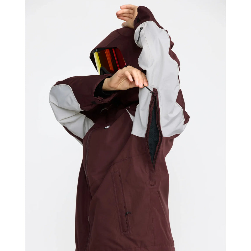 Volcom Women's Stone Smokeshow 20K Jacket - Oxblood