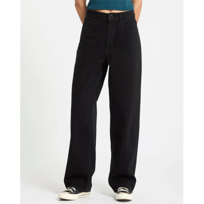 Volcom Volcom Women's Stoned BF Lowrise Pants Black Out 25 Womens Pants and Jeans