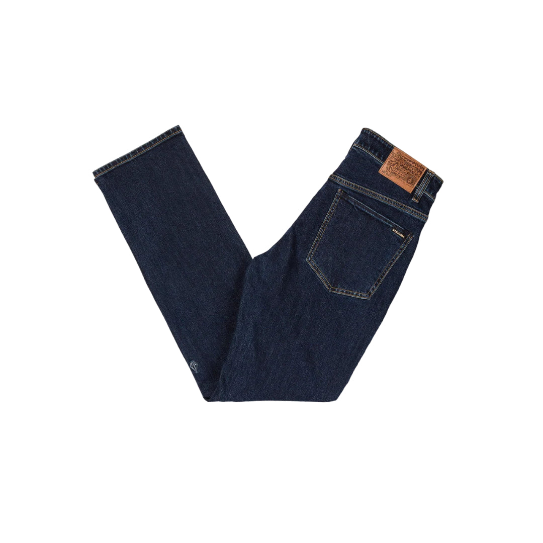 Volcom Volcom Mens Solver Denim Regualr Fit Jeans BLACK DENIM 28 Mens Jeans
