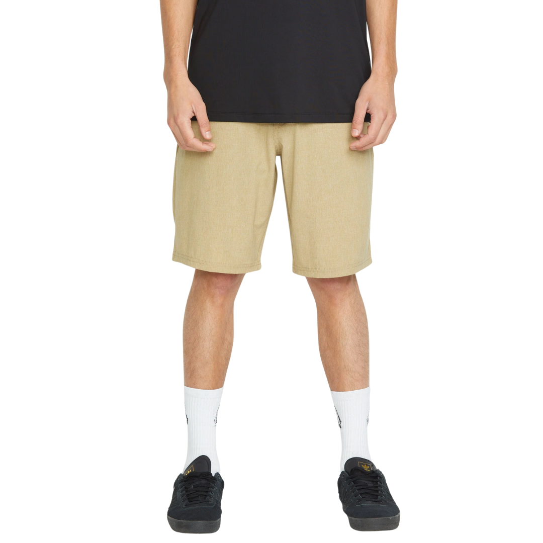 Volcom Men's Frickin Cross Shred Static 20" Hybrid Shorts - Dark Khaki