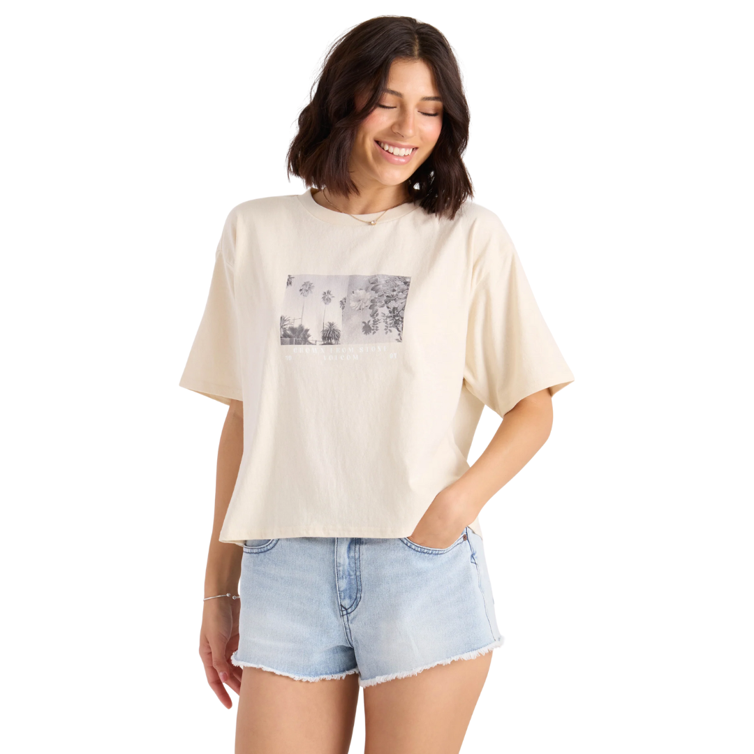 Volcom Volcom Women's Bliss Tee - Vintage White Vintage White XS Womens T-Shirts