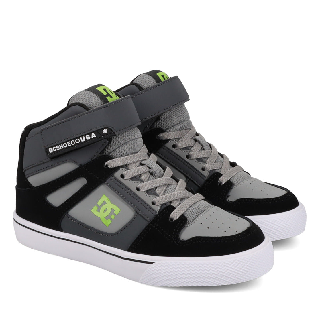 DC Youth Hi Top Ev Shoes Gray/Black