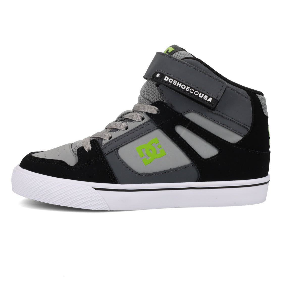 DC Youth Hi Top Ev Shoes Gray/Black