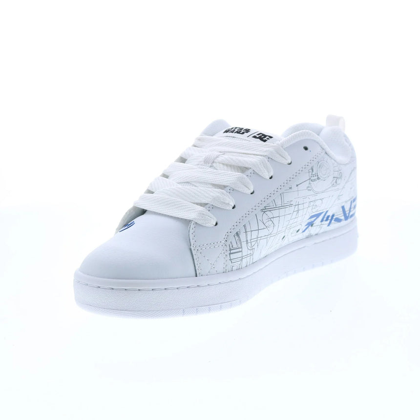 DC DC Men's SW CT Graffik Shoes - White/Blue White/Blue 10 Mens Skate Shoes 6 to 18