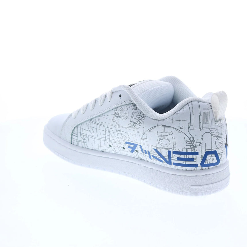 DC DC Men's SW CT Graffik Shoes - White/Blue White/Blue 10 Mens Skate Shoes 6 to 18